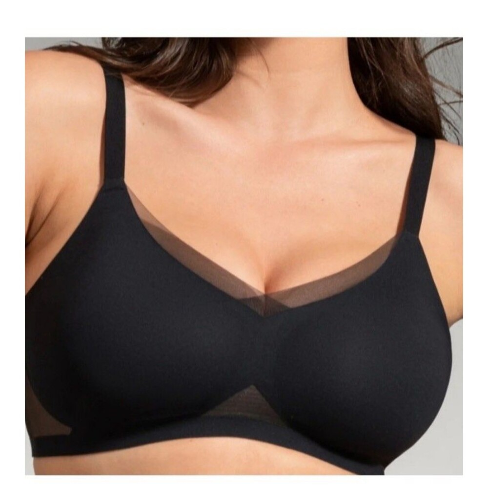 Honeylove CrossOver V-Neck Bra Black Size 1X NWOT